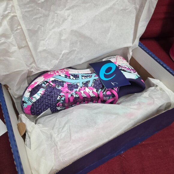 Size 9 - ASICS GEL-Noosa Tri 11 Asics Blue Pink Glo New In Box - Picture 2 of 4